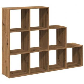 Librería divisora 3 niveles Roble Artisan 137,5x29x103,5 cm en Aglomerado