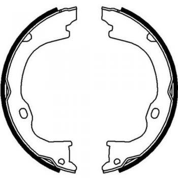 Zapata de freno de mano HELLA 8DA 355 050-911 para DODGE/JEEP, juego de zapatas de freno estacionario