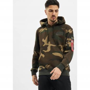 Alpha Industries Multicolor Back Print Camo Hoodie