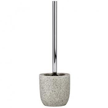 Wenko Puro Escobillero, Poliresina, Gris Claro, 9x11.2x37 cm