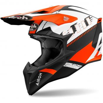 Airoh Casco de Cross Wraap Feel Naranja Mate