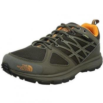The North Face M Litewave GTX, Zapatillas de trail running, color Marrón / Naranja, talla 44.5
