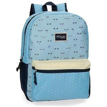 MOVOM Wink Mochila escolar, 42 cm, color Azul