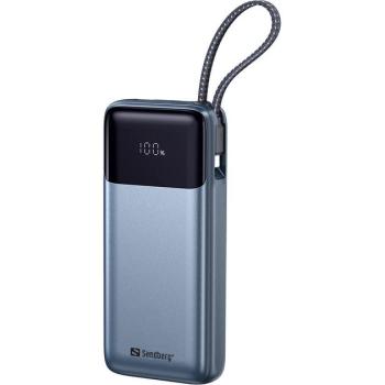 Powerbank Sandberg All-in-1 20000 mAh 67W USB-C Gris y Negro