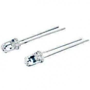 Pack de 100 uds LED 5 mm de color blanco cristal Electro Dh 12.675/5/B/C/20K 8430552108763