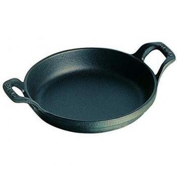 STAUB Fuente Redonda apilable, Hierro Fundido, Negro, 12 cm