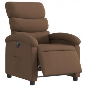 Sillón reclinable eléctrico de tela marrón para personas mayores, sillón levantapersonas, disponible en colores marrón, gris claro, gris oscuro y negro