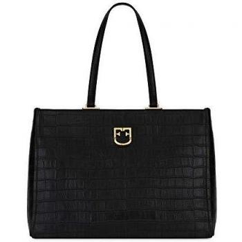 Furla Belvedere Hobo mediano para mujer, Negro