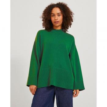 Jersey de punto JJXX Siana verde cuello perkins para mujer
