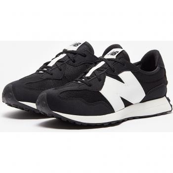 Zapatillas New Balance GS327CBW Negro Blanco de Niño - Talla: 36 - Malla/Sintético