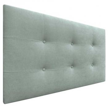 Cabecero Tapizado Capitone Acualine Verde Agua 110x60cm Acolchado 8cm para Camas Individuales y Matrimonio