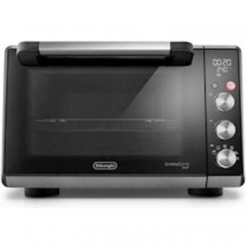 Forno Eléctrico De'Longhi Sfornatutto Chef DO34326, 34L, 2000W, 6 Funciones de Cocción, Display LCD, Timer 120', Color Negro y Plata