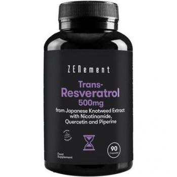 Trans-resveratrol 500mg 90 cápsulas - Zenement