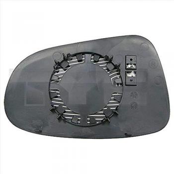 Cristal de espejo retrovisor exterior TYC 310-0093-1 con base, gran angular, lado derecho