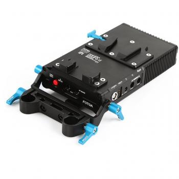 Fotga dp500iii Mark 3 ccups V Soporte Red batería Power Supply Versión Le con 15 mm Rod adaptador para videocámara DSLR película Making Sistema A7R A7S BMPCC BMCC 5D2 5D3 D500 fs700