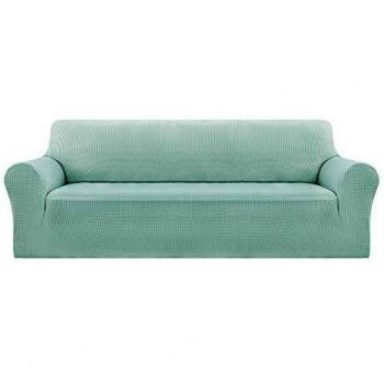 Deconovo Funda para Sofá Cubre de Sillón 3 Plaza Protector Elástica 185 x 83 x 89 cm Verde Claro