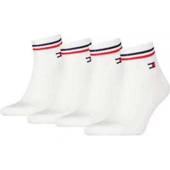 Calcetines Cortos Tommy Hilfiger Unisex - Pack de 2 - Color Blanco - Tallas 39-42