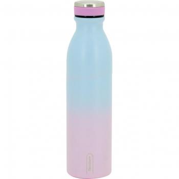 Botella térmica reutilizable de acero inoxidable Tandem Lyric 750 ml azul y lila