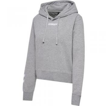 Hummel Elemental Women's Short Hoodie - Gray, Size L