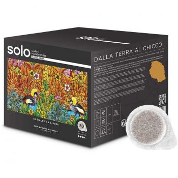 Estuche 50 cápsulas E.S.E compostables SOLO CAFÉ MONORIGINE Tanzania 100% robusta intensidad 4/5 compatible máquinas Espresso