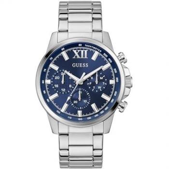 Guess Walker Multifunction Quartz Watch - Men's Stainless Steel Bracelet with Date and Day Display