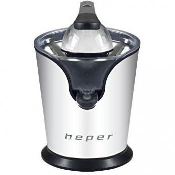 BEPER 90.427 Exprimidor de zumos eléctrico, 160 W, Plateado y negro