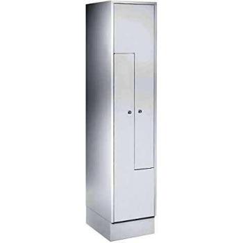 Armario guardarropa Z Wolf 893226 con 2 compartimentos y puertas gris claro
