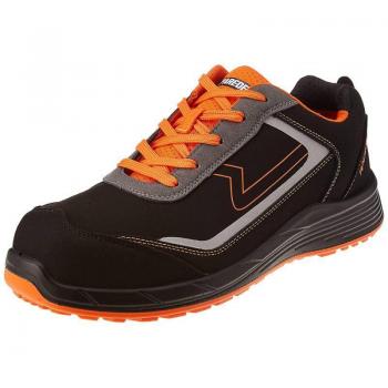 Zapatilla de seguridad Paredes Hamilton S3 SRC ESD negro y naranja