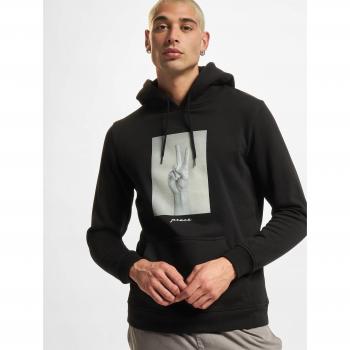 Mister Tee Black Peace Sign Hoodie for Men XS