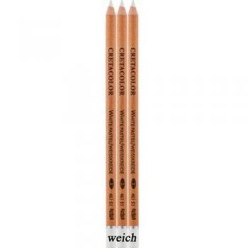 Cretacolor Chalk Pencil 3pk White Soft