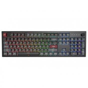 Teclado Mecánico Montech Darkness Full-Size Hot-Swappable con Interruptores Gateron Pro 2.0 Brown, RGB y PBT