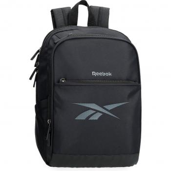 Mochila portaordenador Reebok Newport dos compartimentos 37 cm color negro