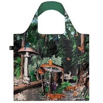 LOQI KRISTJANA S WILLIAMS - Bolsa de tela, diseño de bosque negro, talla única