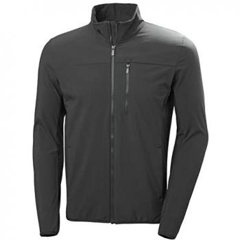 Helly Hansen Men's Crew Softshell Jacket 2.0, Ebony, 3XL