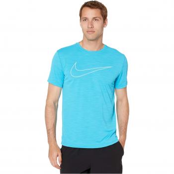 Nike M Nk Superset Top SS GFX Camiseta, Hombre, lt Blue Fury/White, L