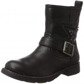 Geox Jr Sofia C, Botas Estilo Motero Niñas, Negro