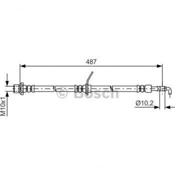 Manguera de freno Bosch BH1517 - 1987481633