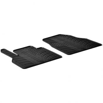 AutoStyle GL 0045 Set de Alfombras de Caucho con Clips de Montaje Perfil TK, 2 Unidates