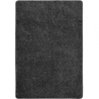 Alfombra peluda antideslizante 160x230 cm color gris oscuro, gris claro y crema para sala de estar, dormitorio, habitación y salón