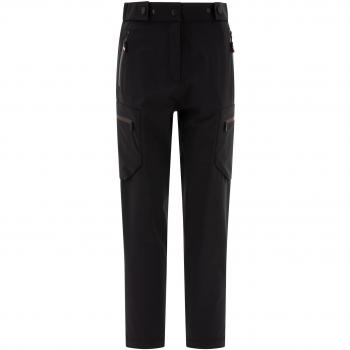 Moncler Grenoble Women's Straight-Leg Cargo Track Pants in Black, Size Medium, 2A00003597FA999