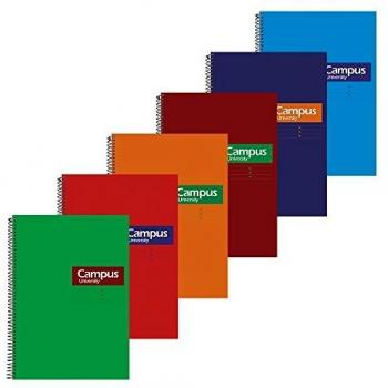 Campus University 001665-021 - Bloc espiral doble raya, 3.5 mm, A4
