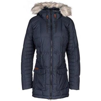 Columbia Chaqueta Larga para Mujer, Della Fall Mid Jacket, Poliéster, Gris
