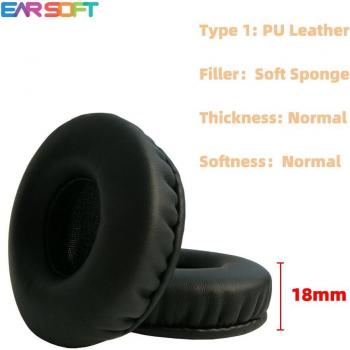 Almohadillas de Repuesto Earsoft para Auriculares AIAIAI TMA-1 y TMA-2, Accesorios de Almohadilla para los Oídos
