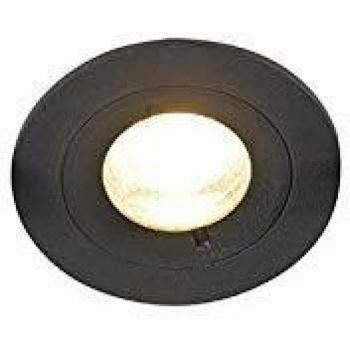 Foco Empotrado Moderno Negro IP44 XENA Redondo Aluminio LED Max. 1 x 50 Watt