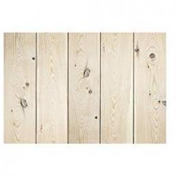 DECOWOOD - Flandes II Cabecero de madera maciza en varios acabados y medidas, tono natural, 140x80cm, fabricado en madera de pino, hecho a mano en España, acabado vertical recto