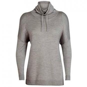 Icebreaker WMNS Nova Blizzard Hthr - Sudadera gris/amarillo XL