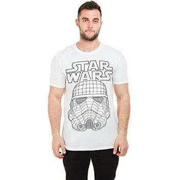 Star Wars 3D Trooper Camiseta, Blanco