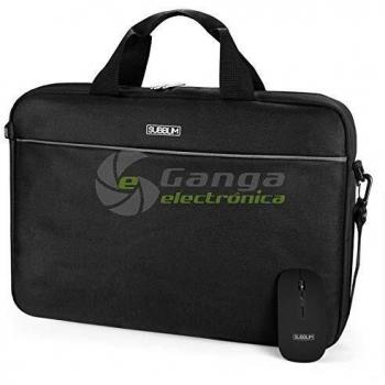 SUBBLIM Select Pack Wireless Mouse USB + Laptop Bag 15,6