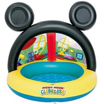 Piscina Hinchable Infantil con Parasol Bestway La Casa de Mickey Mouse