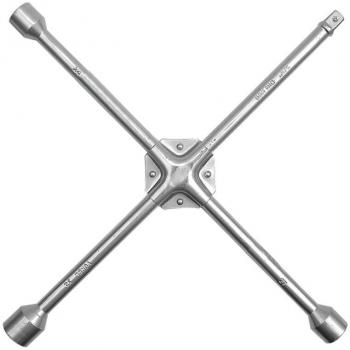 Llave cruz para ruedas reforzada 24x27x32 con cuadrado de 3/4 VOREL 57050